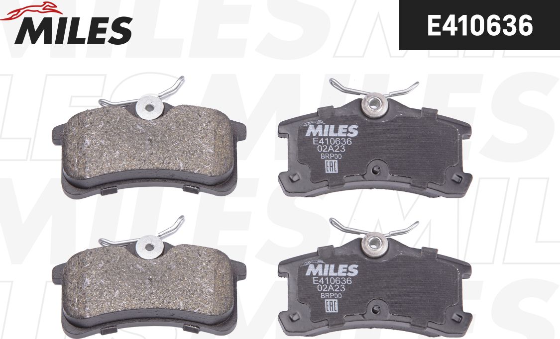 Тормозные колодки Miles (Low-Metallic). Артикул E410636