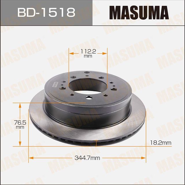 Тормозной диск Masuma. Артикул BD-1518