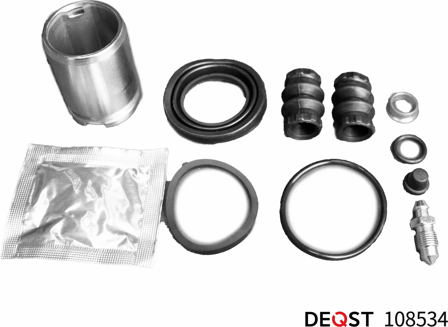 Ремкомплект тормозного суппорта с поршнем заднего (поршень O 38 mm, суппорт TRW) (Deqst). Артикул 108534