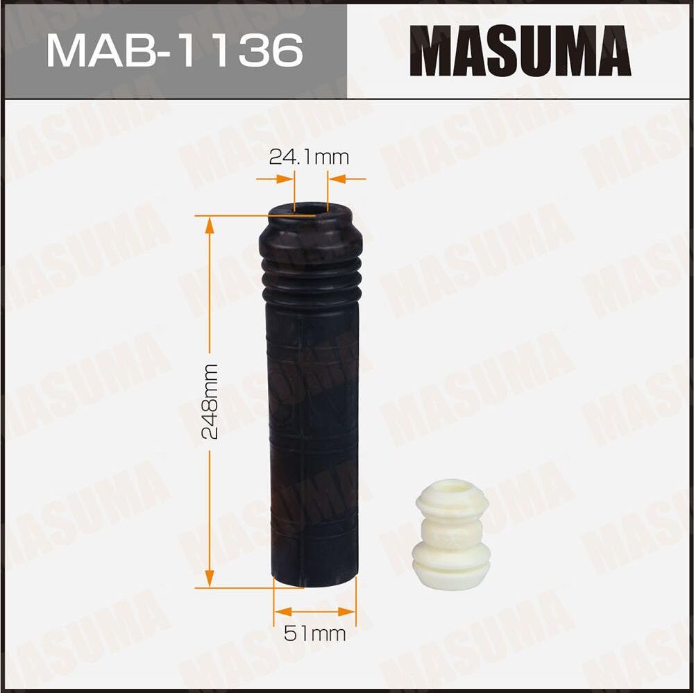 Комплект отбойников и пыльников амортизаторов (стоек) Masuma. Артикул MAB-1136