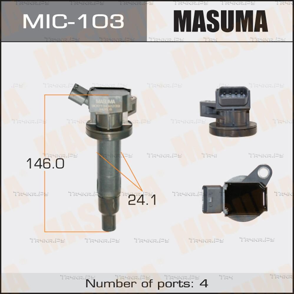 Катушка зажигания Masuma для Toyota RAV4 II (XA20) 2000-2005. Артикул MIC-103