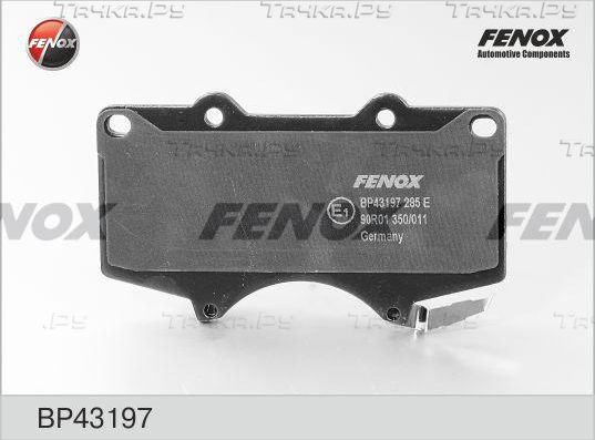 Тормозные колодки Fenox передние для Lexus LX 570 2007-2021. Артикул BP43197