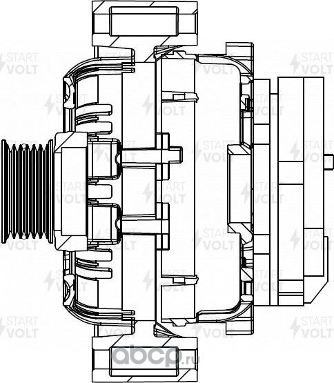 Генератор StartVOLT для Mercedes-Benz CLK-Класс I (C208, A208) 1997-2002. Артикул LG 1520