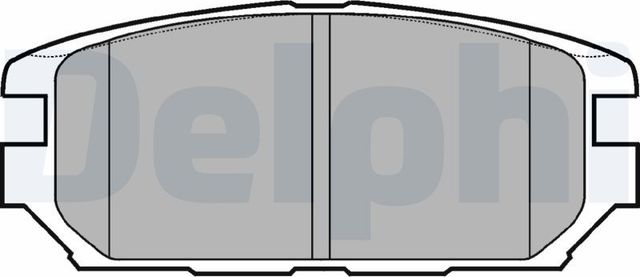 Тормозные колодки Delphi (Low-Metallic). Артикул LP921
