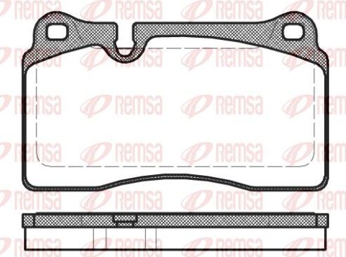 Тормозные колодки Remsa. Артикул 1200.30