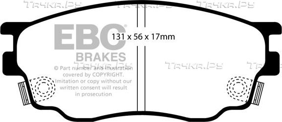Тормозные колодки EBC Brakes. Артикул DP21464