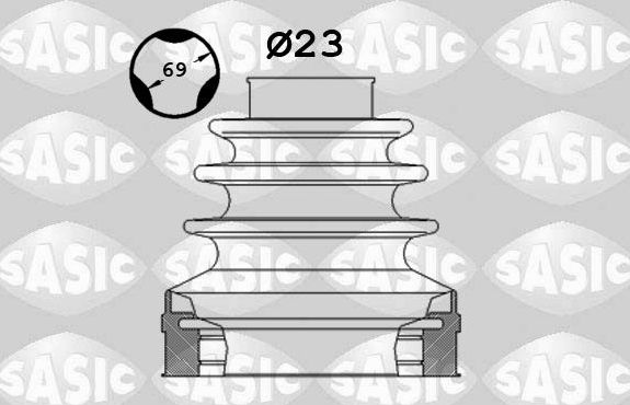 Пыльник ШРУСа внутренний Sasic для Audi A3 II (8P) 2003-2013. Артикул 1906024