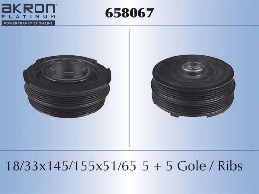 Шкив коленвала Malò для Rover 75 I 1999-2005. Артикул 658067