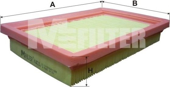 Воздушный фильтр MFilter для Mazda 929 III (HC) 1987-1991. Артикул K 401