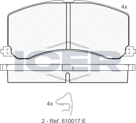 Тормозные колодки Icer. Артикул 181116