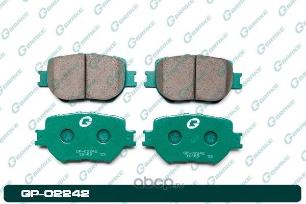 Колодки тормозные дисковые (G-Brake). Артикул GP02242