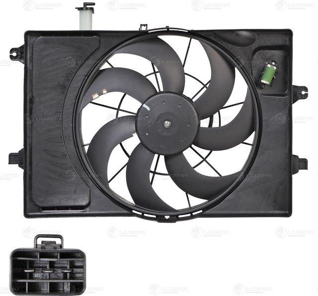 Вентилятор радиатора двигателя Luzar для Kia Seltos I 2019-2026. Артикул LFK 0849