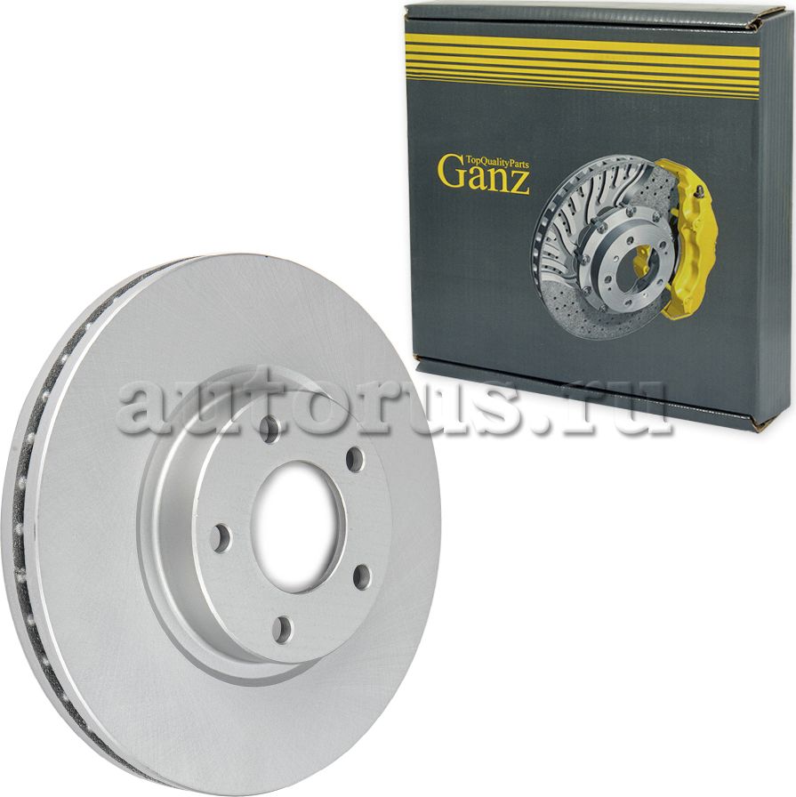 Диск тормозной передний с покрытием (Ganz). Артикул GIJ06143