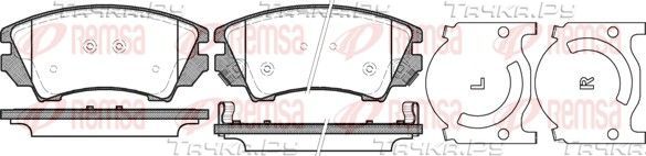 Тормозные колодки Remsa передние для Opel Astra J 2009-2017. Артикул 1375.12