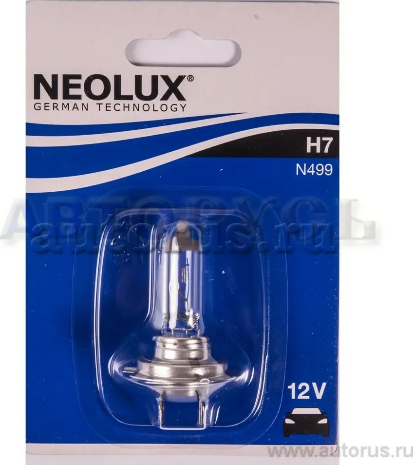 Лампа 12V H7 55W PX26d NEOLUX Standart 1 шт. блистер N499-01B. Артикул N499-01B