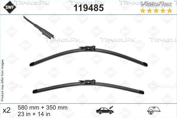 Щетки стеклоочистителя (дворники) SWF для Nissan Juke I 2010-2019. Артикул 119485