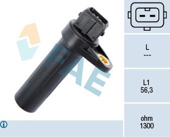 Датчик положения коленвала FAE для BMW 5 III (E34) 1991-1996. Артикул 79221