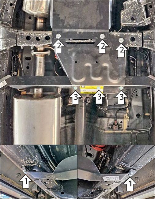 Защита Мотодор для раздаточной коробки Haval H5 II 2023-2026. Артикул 73120