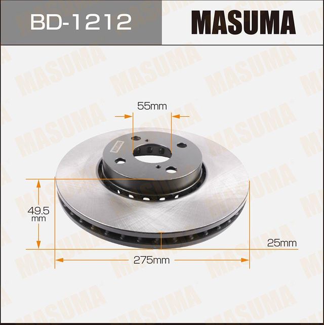 Тормозной диск Masuma. Артикул BD-1212