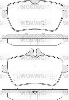 Тормозные колодки Woking. Артикул P14353.00