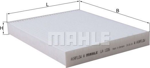 Салонный фильтр Mahle. Артикул LA 1226
