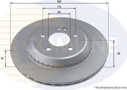 Тормозной диск Comline. Артикул ADC4088V