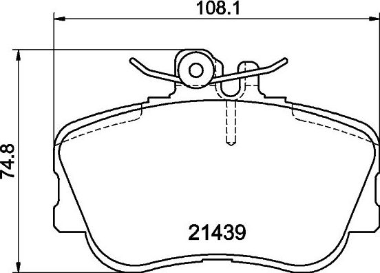 Тормозные колодки Mintex передние для Mercedes-Benz C-Класс I (W202) 1993-2001. Артикул MDB1642