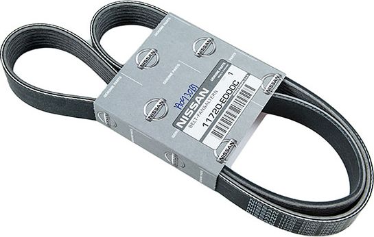 Приводной ремень поликлиновой Nissan. Артикул 1172000Q6M