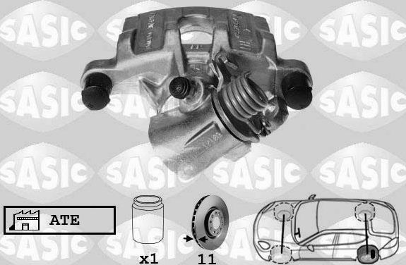 Тормозной суппорт Sasic задний левый для Mazda 3 I (BK) 2003-2009. Артикул 6506128