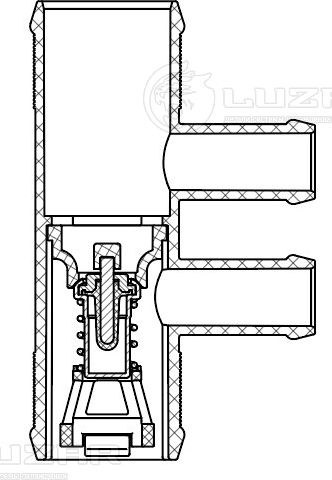 Термостат LADA VESTA 23- с корпусом (Luzar). Артикул LT0103