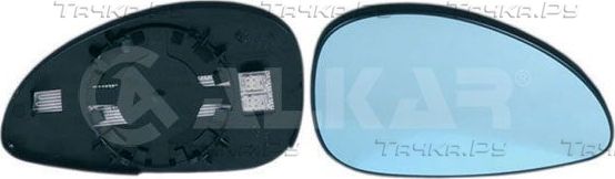 Зеркальное стекло бокового зеркала Alkar правое для Citroen C4 I 2004-2009. Артикул 6432855