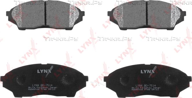 Тормозные колодки LYNXauto. Артикул BD-7514