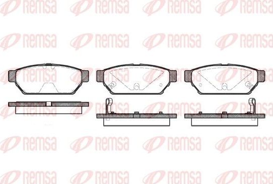 Тормозные колодки Remsa. Артикул 0440.02