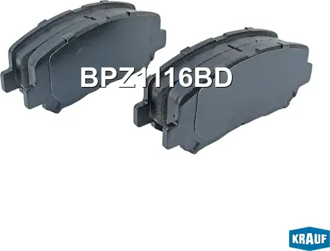 Колодки тормозные дисковые Krauf. Артикул BPZ1116BD