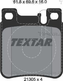 Тормозные колодки Textar Q+. Артикул 2130503