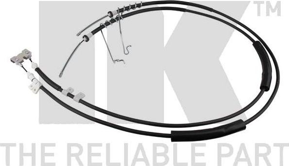 Трос ручника (тросик ручного тормоза) NK. Артикул 9025121