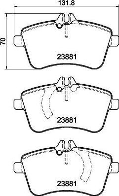 Тормозные колодки Mintex. Артикул MDB2671