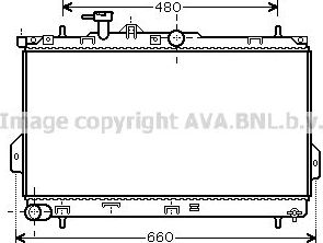 Радиатор охлаждения двигателя AVA для Hyundai Matrix I 2001-2010. Артикул HY2097