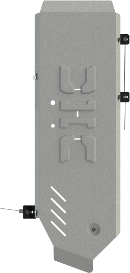 Защита алюминиевая Шериф (4 мм) для топливного бака Great Wall Poer 2021-2026. Артикул 28.5387