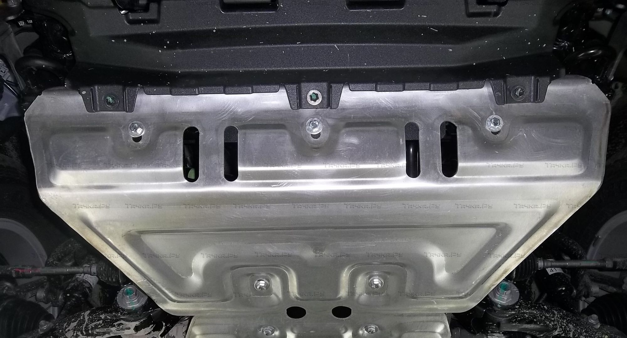 Защита алюминиевая Alfeco для рулевых тяг Lexus GХ 460 2009-2026. Артикул ALF.24.40 AL4