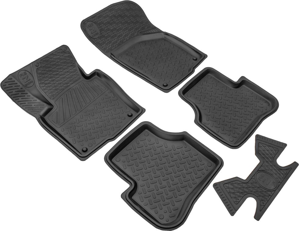Коврики Rezkon резиновые для салона Volkswagen Golf VI 2009-2012. Артикул 1035005100