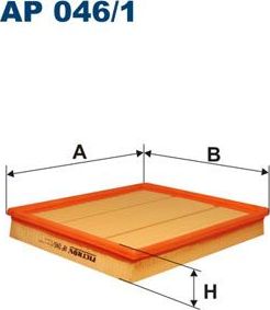 Воздушный фильтр Filtron для Ford Scorpio I 1991-1994. Артикул AP 046/1