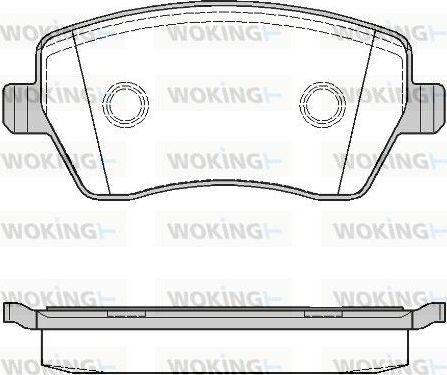 Тормозные колодки Woking передние для Renault Kaptur I 2016-2026. Артикул P8873.00