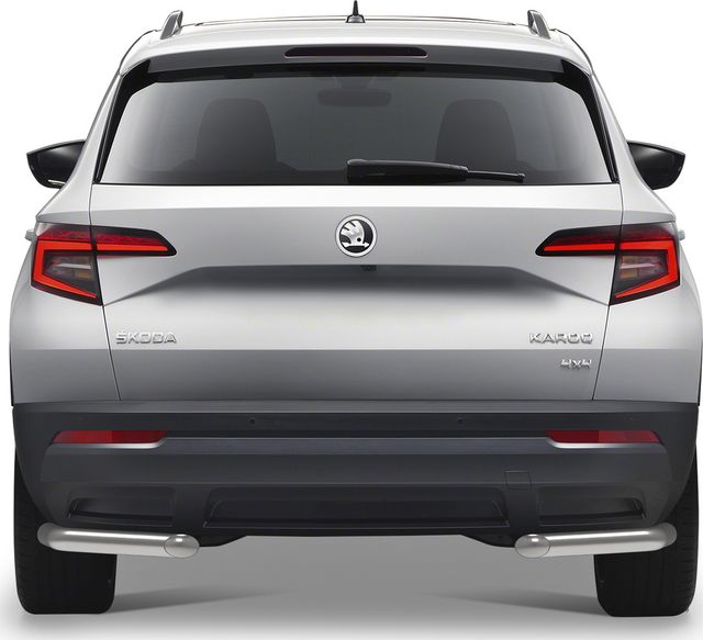 Защита Rival заднего бампера d57 уголки для Skoda Karoq 2020-2025. Артикул R.5102.004