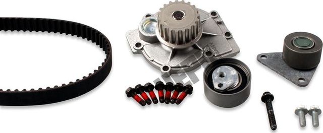 Помпа (водяной насос) с комплектом ремня ГРМ Hepu. Артикул PK00560
