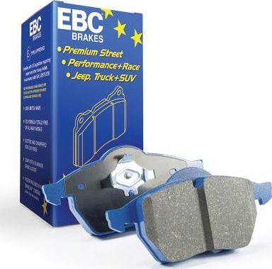 Тормозные колодки EBC Brakes Bluestuff material exhibits a 0.52μ stable friction. Артикул DP52158NDX
