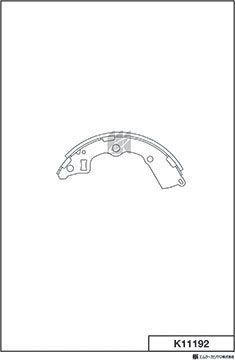 Тормозные колодки MK Kashiyama. Артикул K11192