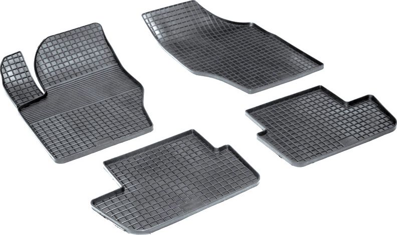 Коврики резиновые Seintex с узором сетка для салона Peugeot 307 2001-2008. Артикул 00541