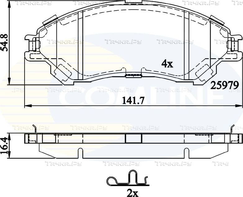 Тормозные колодки Comline Comline. Артикул CBP32314