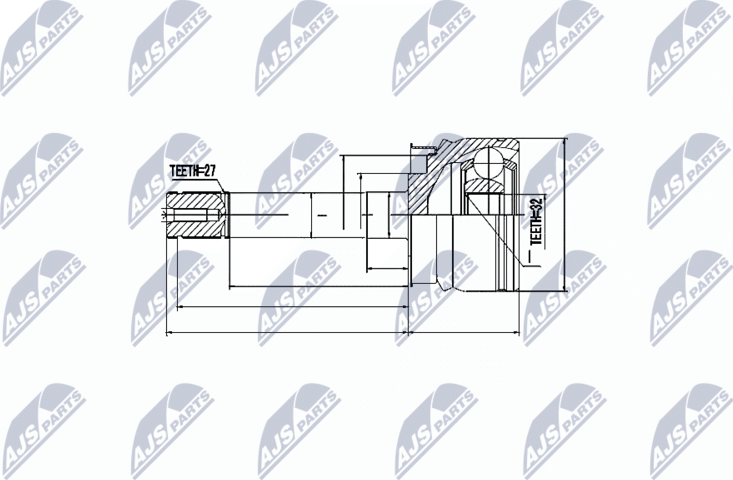 Шрус внутренний (граната) NTY. Артикул NPZ-NS-051